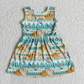 (Promotion)Sleeveless knee length cartoon lion dress   E13-1