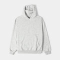 Pullover Fleece Mens Hoodie (Light Grey)