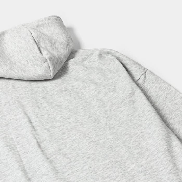 Pullover Fleece Mens Hoodie (Light Grey)