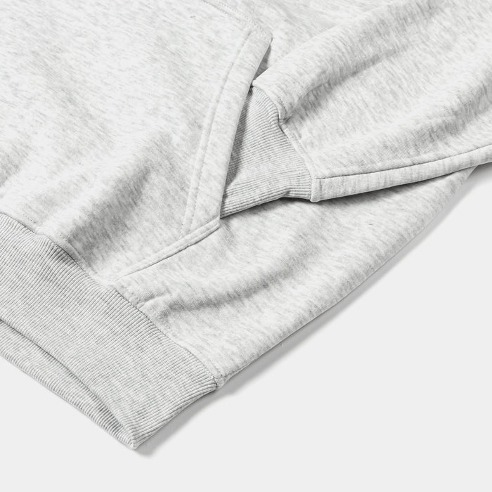Pullover Fleece Mens Hoodie (Light Grey)