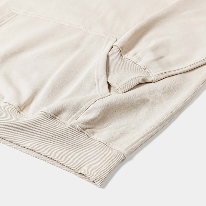 Pullover Fleece Mens Hoodie (Stone)