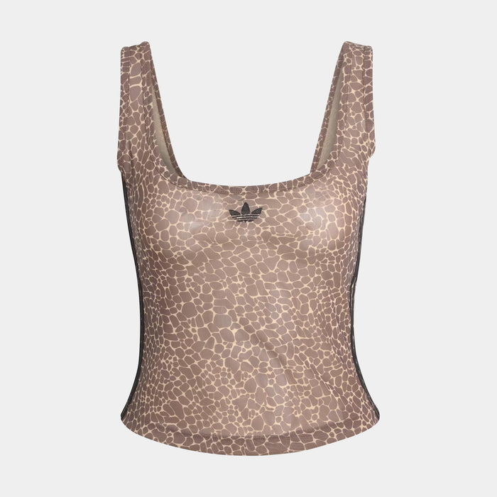 Python All Over Print Womens Tank Top (Earth Strata/Stone Khaki)