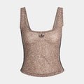 Python All Over Print Womens Tank Top (Earth Strata/Stone Khaki)