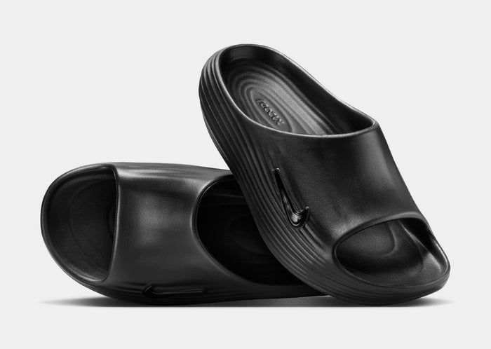 ReactX Rejuven8 Slide Womens Sandals (Black/Black/Black)