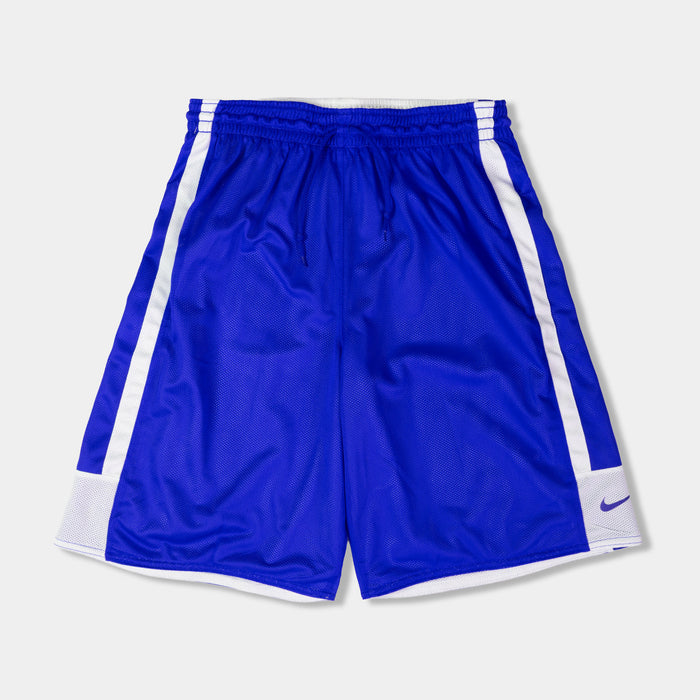 Reversible Dri Fit Basketball Mens Shorts (White/Royal Blue)