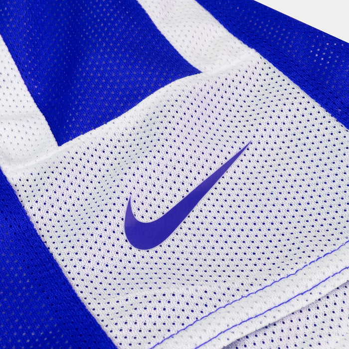 Reversible Dri Fit Basketball Mens Shorts (White/Royal Blue)