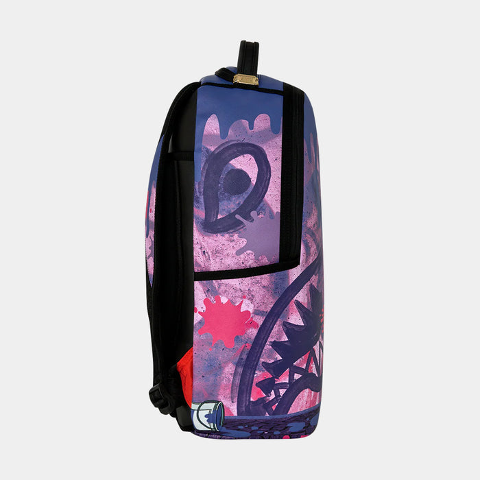Rugrats Susie Painting Shark Mens Backpack (Purple/Pink)