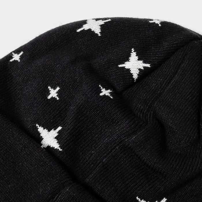 Saint Beanie Mens Hat (Black/White)