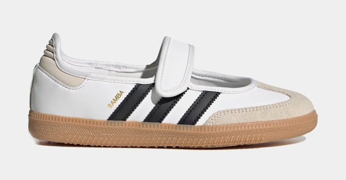 Samba Jane Grade School Lifestyle Shoes (Cloud White/Alumina/Gum)