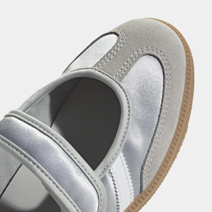 Samba Jane Grade School Lifestyle Shoes (Silver Metallic/Cloud White/Gum)