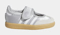 Samba Jane Infant Toddler Lifestyle Shoes (Silver Metallic/Cloud White/Gum)
