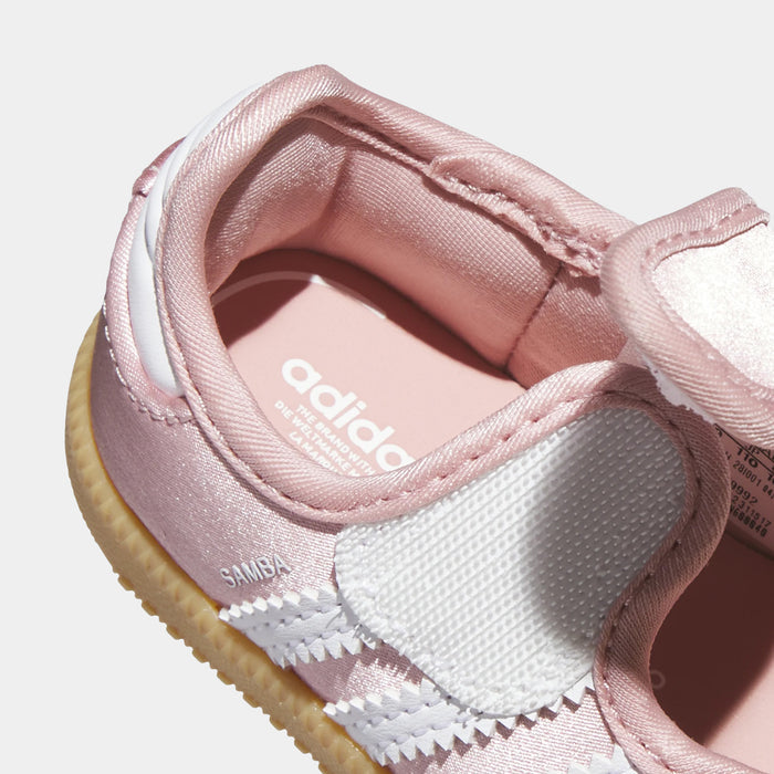 Samba Jane Infant Toddler Lifestyle Shoes (Wonder Mauve/Cloud White/Gum)