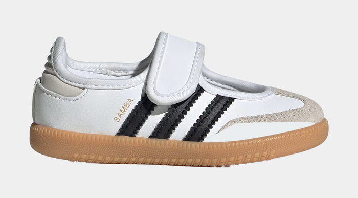 Samba Jane Preschool Lifestyle Shoes (Cloud White/Core Black/Gum)