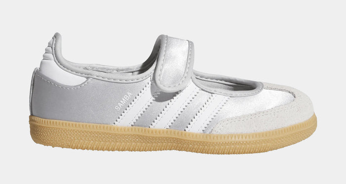 Samba Jane Preschool Lifestyle Shoes (Metallic/Cloud White/Gum)