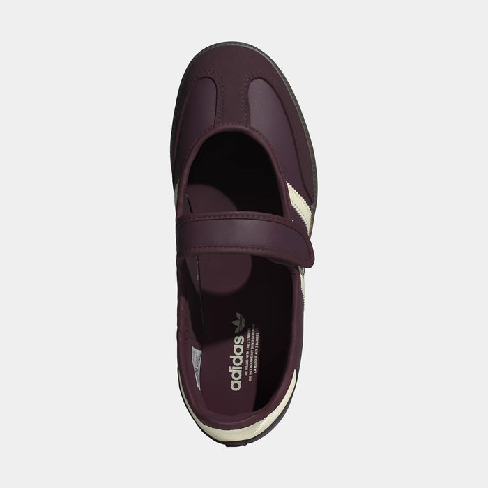 Samba Jane Womens Lifestyle Shoes (Maroon/Cream White/Gold Metallic)