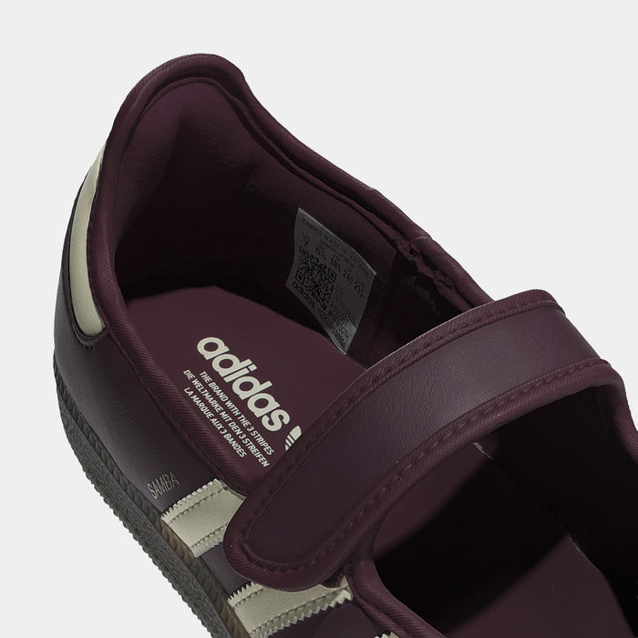 Samba Jane Womens Lifestyle Shoes (Maroon/Cream White/Gold Metallic)