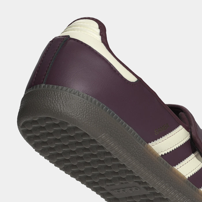 Samba Jane Womens Lifestyle Shoes (Maroon/Cream White/Gold Metallic)