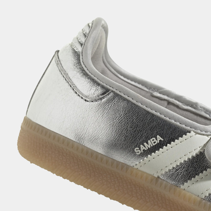 Samba Jane Womens Lifestyle Shoes (Silver Metallic/Off White/Gum)