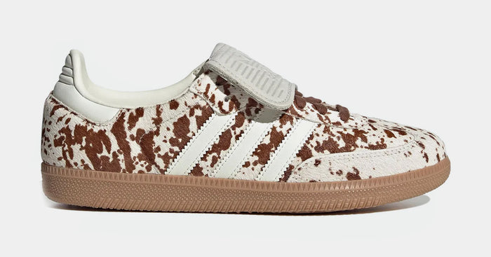Samba LT Cow Print Womens Lifestyle Shoes (Off White/Lucid Pink/Gum Four)