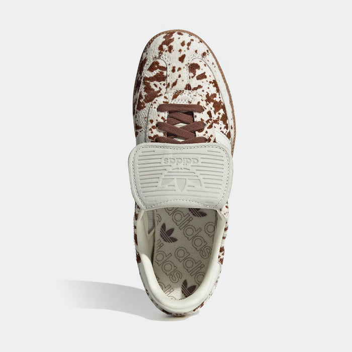 Samba LT Cow Print Womens Lifestyle Shoes (Off White/Lucid Pink/Gum Four)