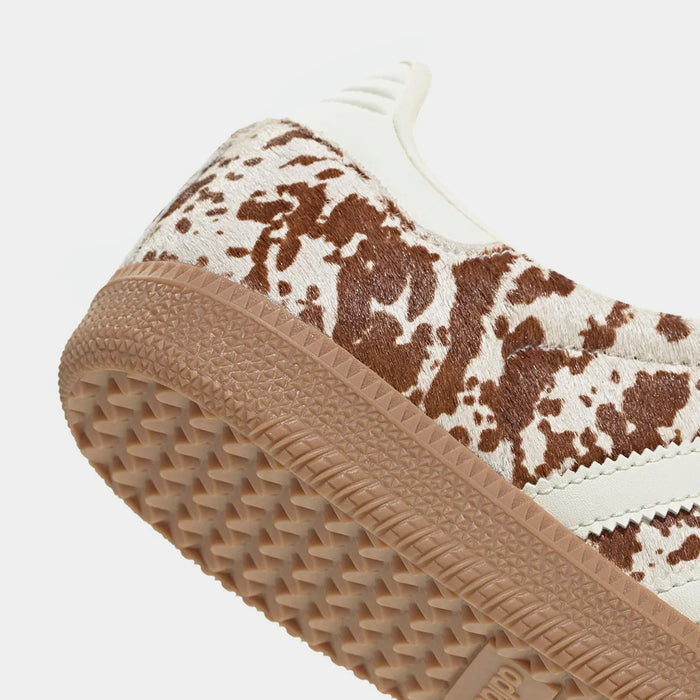 Samba LT Cow Print Womens Lifestyle Shoes (Off White/Lucid Pink/Gum Four)