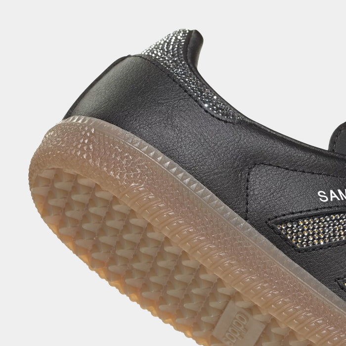 Samba OG Bling Grade School Lifestyle Shoes (Core Black/Core Black/Silver Metallic)