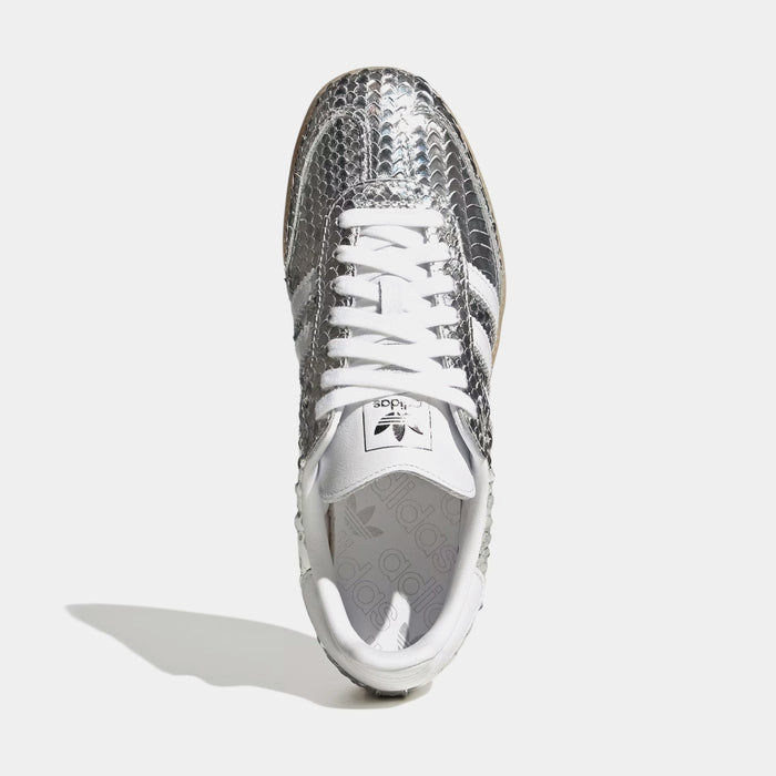 Samba OG Croc Skin Womens Lifestyle Shoes (Silver Metallic/Cloud White/Gum)
