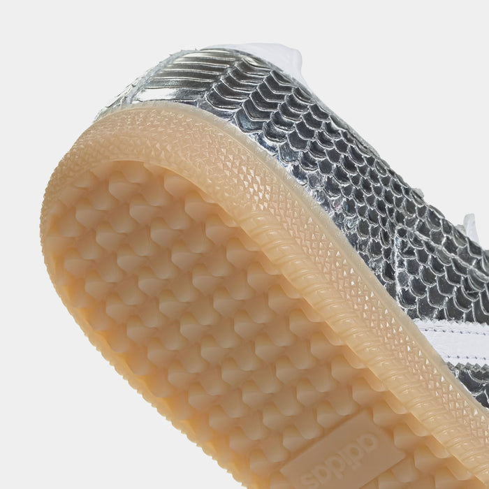Samba OG Croc Skin Womens Lifestyle Shoes (Silver Metallic/Cloud White/Gum)