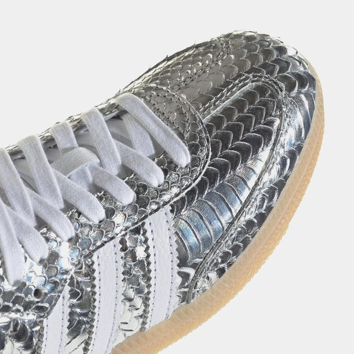 Samba OG Croc Skin Womens Lifestyle Shoes (Silver Metallic/Cloud White/Gum)