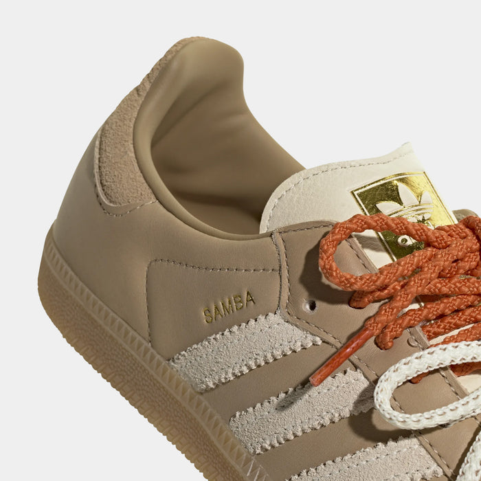 Samba OG Double Laces Womens Lifestyle Shoes (Magic Beige/Cream White/Cardboard)
