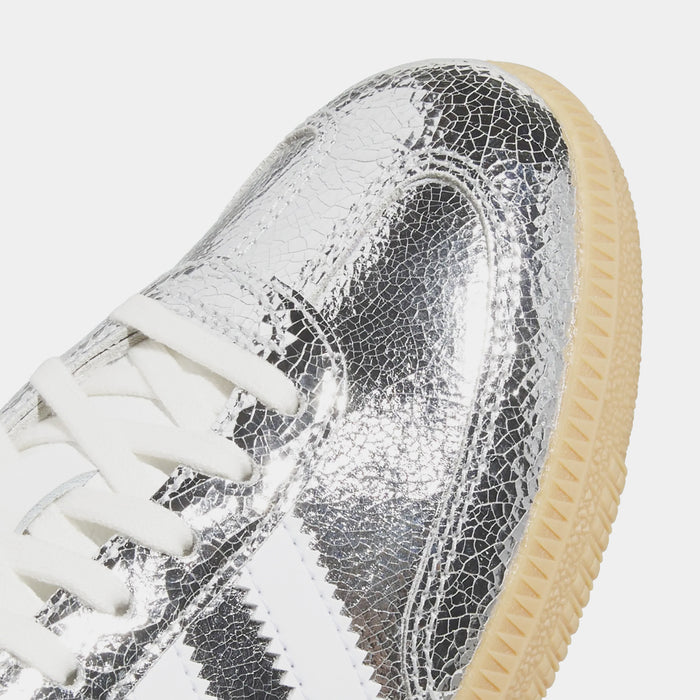 Samba OG Grade School Lifestyle Shoes (Silver Metallic/Cloud White/Core White)