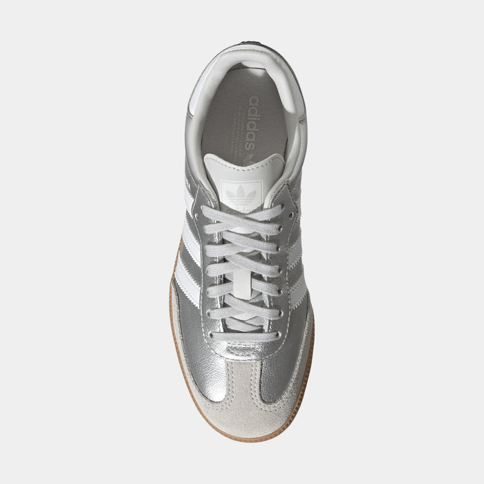Samba OG Grade School Lifestyle Shoes (Silver Metallic/Cloud White/Gum)