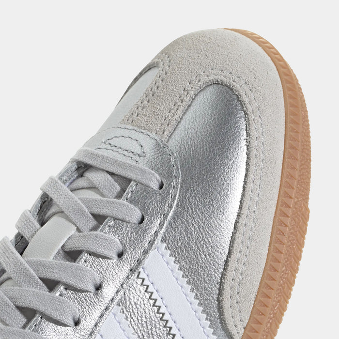 Samba OG Grade School Lifestyle Shoes (Silver Metallic/Cloud White/Gum)
