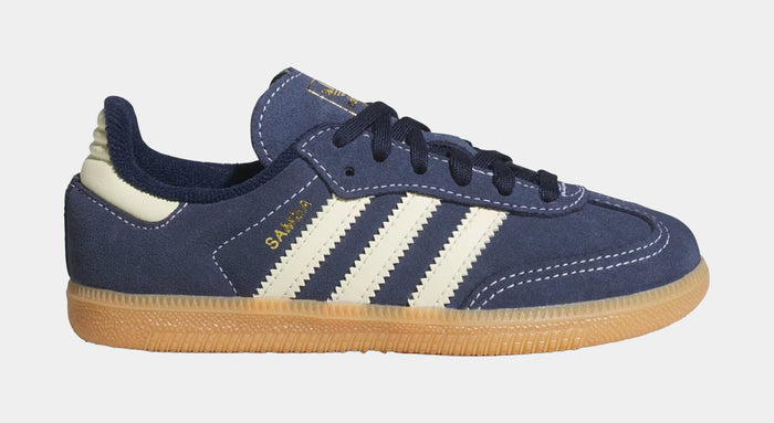 Samba OG Preschool Lifestyle Shoes (Night Indigo/Warm Vanilla/Gum)