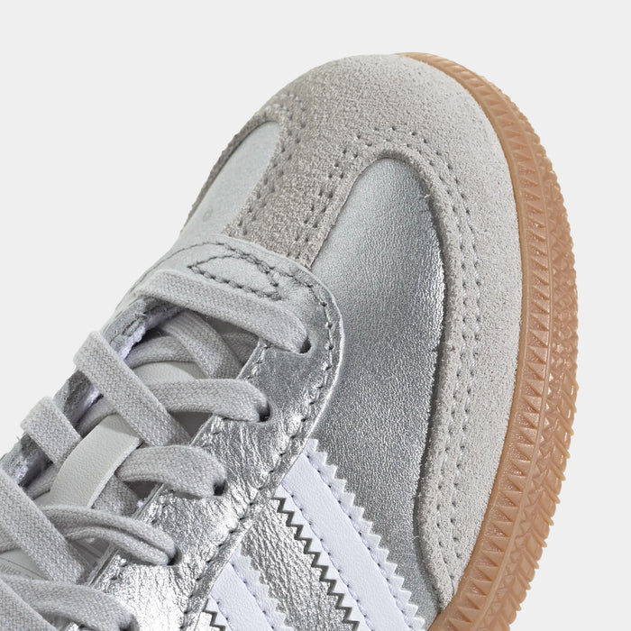 Samba OG Preschool Lifestyle Shoes (Silver Metallic/Cloud White/Gum)