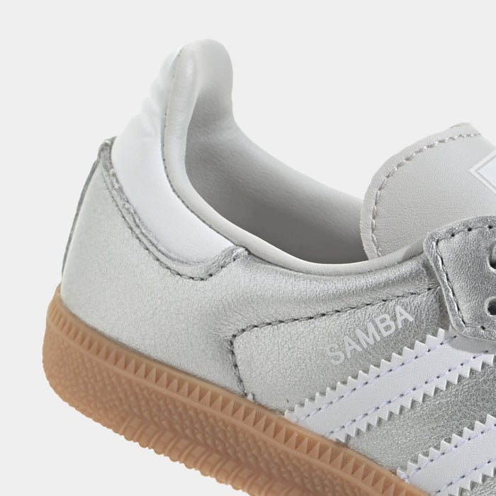 Samba OG Preschool Lifestyle Shoes (Silver Metallic/Cloud White/Gum)