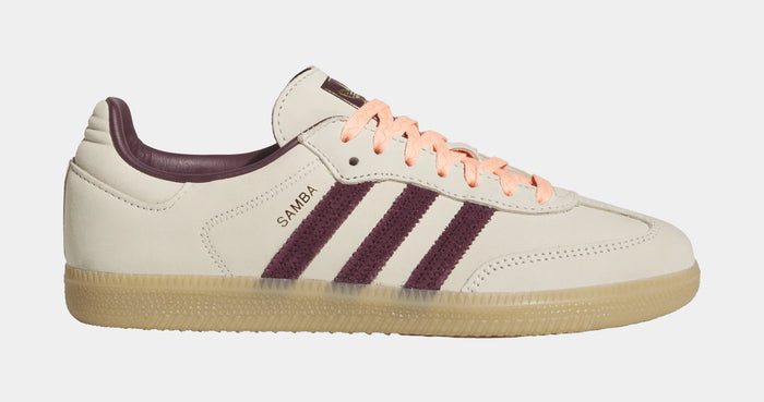 Samba OG Womens Lifestyle Shoes (Wonder White/Maroon/Frozen Turbo)