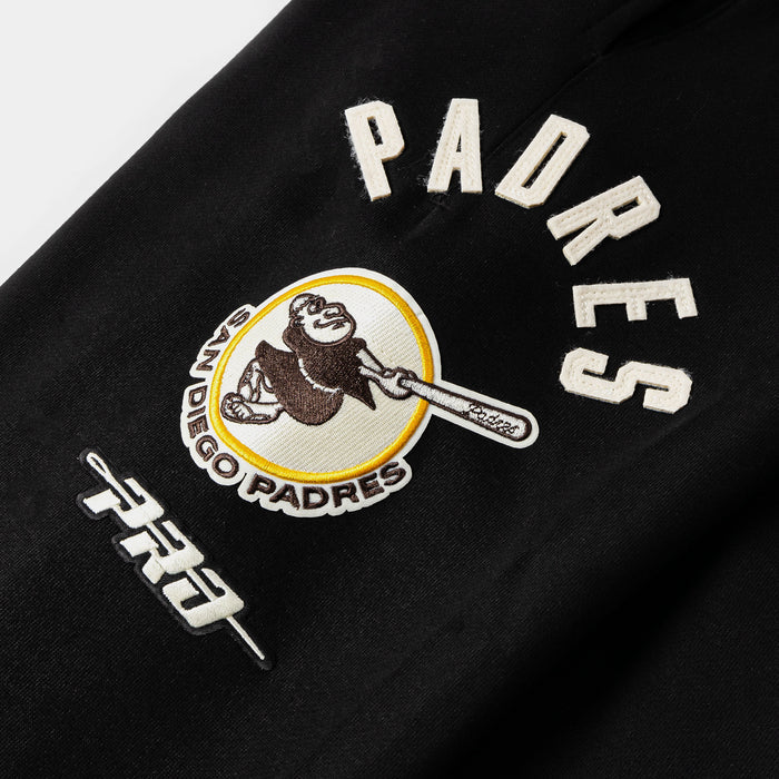 San Diego Padres Original Fleece Mens Sweatpants (Black/White)
