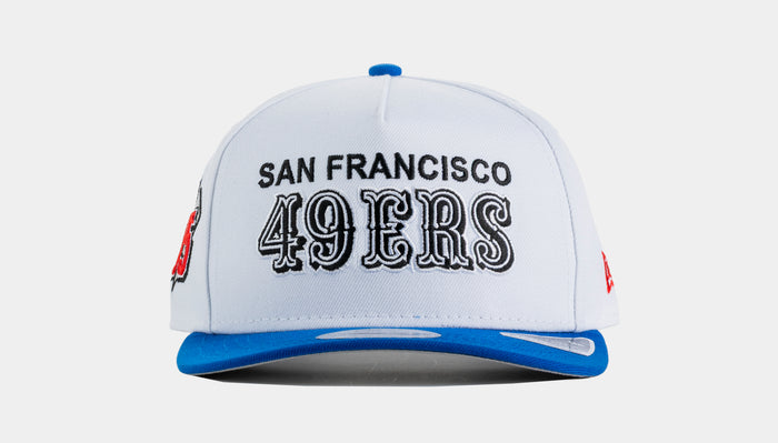 San Francisco 49ers 950AF Curve Snapback Mens Hat (White/Blue)