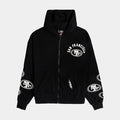 San Francisco 49ers All Pro Drop Shoulder Fleece Zip Up Mens Hoodie (Black/White)