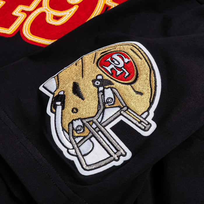 San Francisco 49ers Day One Mens Short Sleeve Shirt (Black/Red)