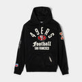 San Francisco 49ers Original Fleece Pullover Mens Hoodie (Black/White)