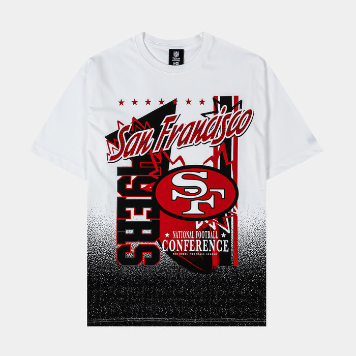 San Francisco 49ers Sport Classics Mens Short Sleeve Shirt (White/Red)