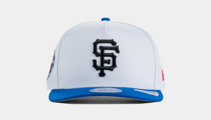 San Francisco Giants 950AF Curve Snapback Mens Hat (White/Blue)