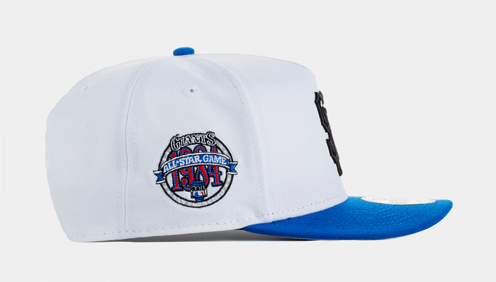 San Francisco Giants 950AF Curve Snapback Mens Hat (White/Blue)