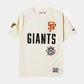 San Francisco Giants Original Mens Short Sleeve Shirt (Beige/Black)