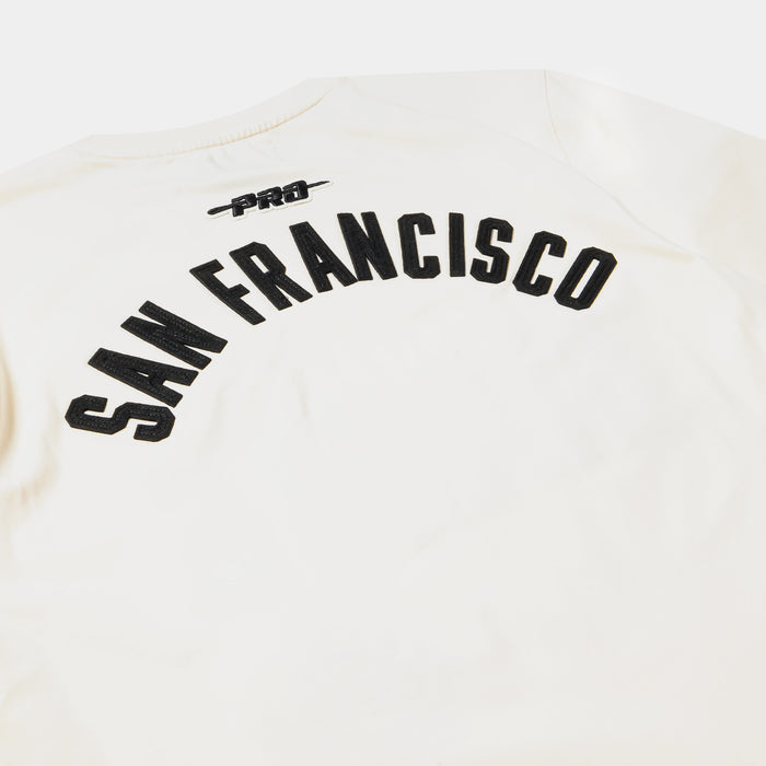 San Francisco Giants Original Mens Short Sleeve Shirt (Beige/Black)