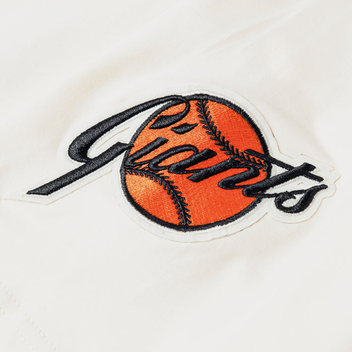 San Francisco Giants Original Mens Short Sleeve Shirt (Beige/Black)