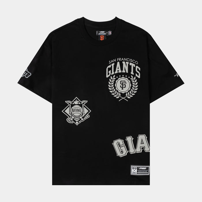 San Francisco Giants Street Team Drop Shoulder Mens Short Sleeve Shirt (Black/Gray)