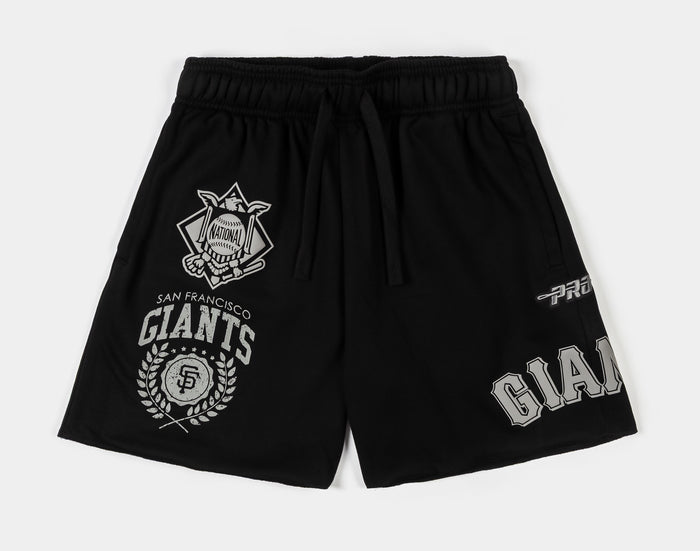 San Francisco Giants Street Team Fleece Mens Shorts (Black/Gray)